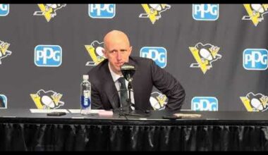 Pittsburgh Penguins Head Coach Dan Muse after shoot out loss to Tampa Bay Lightning