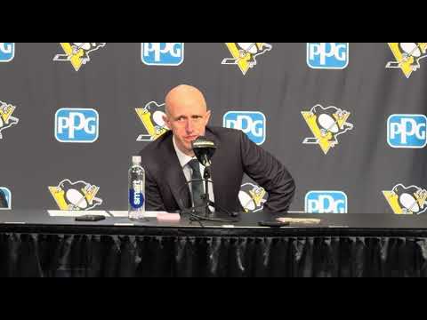 Pittsburgh Penguins Head Coach Dan Muse after shoot out loss to Tampa Bay Lightning