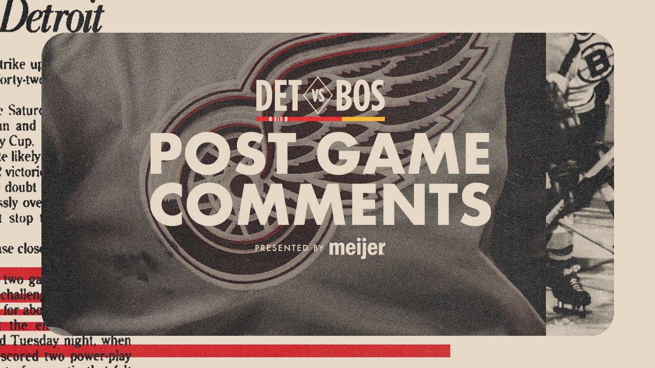 Mo Seider, Dylan Larkin & Todd McLellan Post Game @ BOS | Jan. 14, 2026