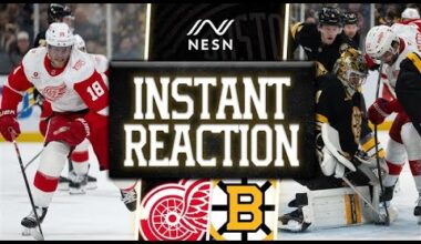 INSTANT REACTION: Jeremy Swayman Makes 24 Saves in Bruins Shutout Win Over Red Wings