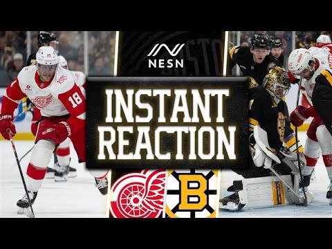 INSTANT REACTION: Jeremy Swayman Makes 24 Saves in Bruins Shutout Win Over Red Wings