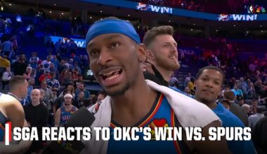 'Tonight wasn't our Super Bowl' 🗣️ - SGA reacts to OKC beating the Spurs | NBA on ESPN
