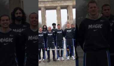 Orlando Magic VISIT Brandenburg Gate in Berlin! 🇩🇪