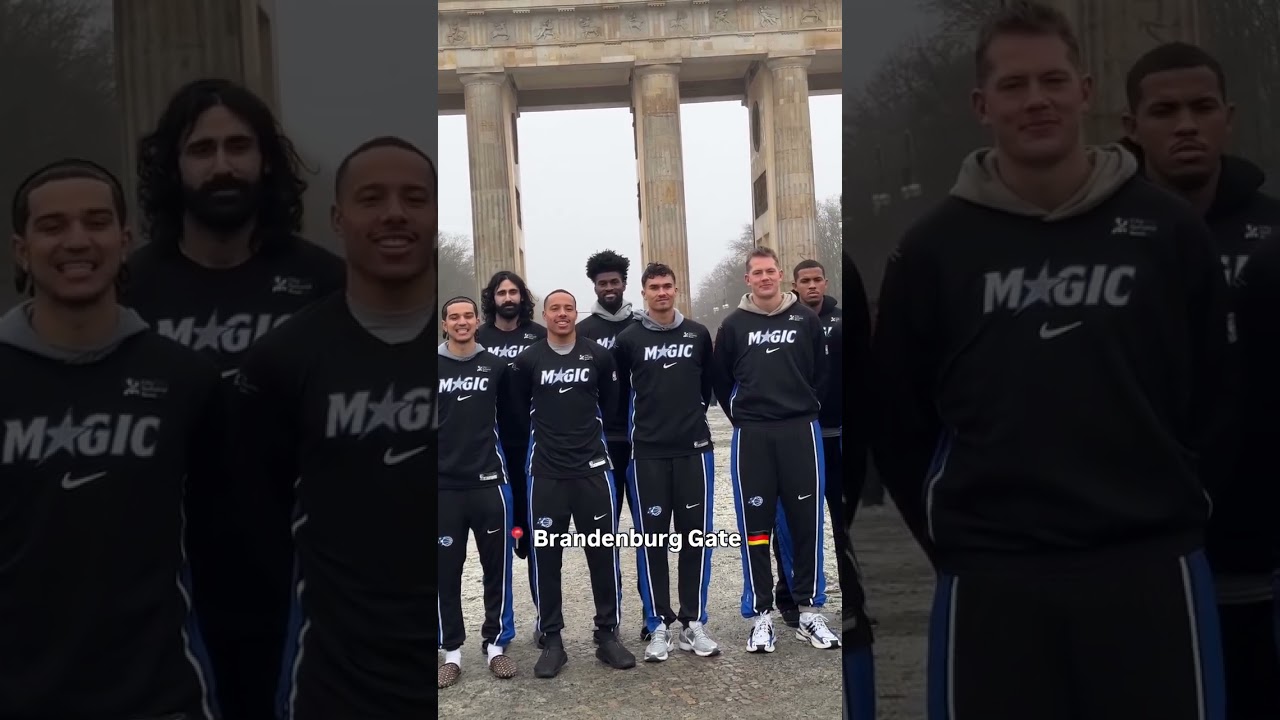 Orlando Magic VISIT Brandenburg Gate in Berlin! 🇩🇪