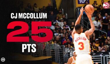 CJ McCollum scores 25 points off bench for Hawks at Lakers