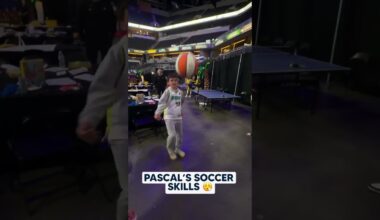 Pascal Siakam & Young Fan Show Off Soccer Skills At Pacers Corporate Partnerships Family Fun Event