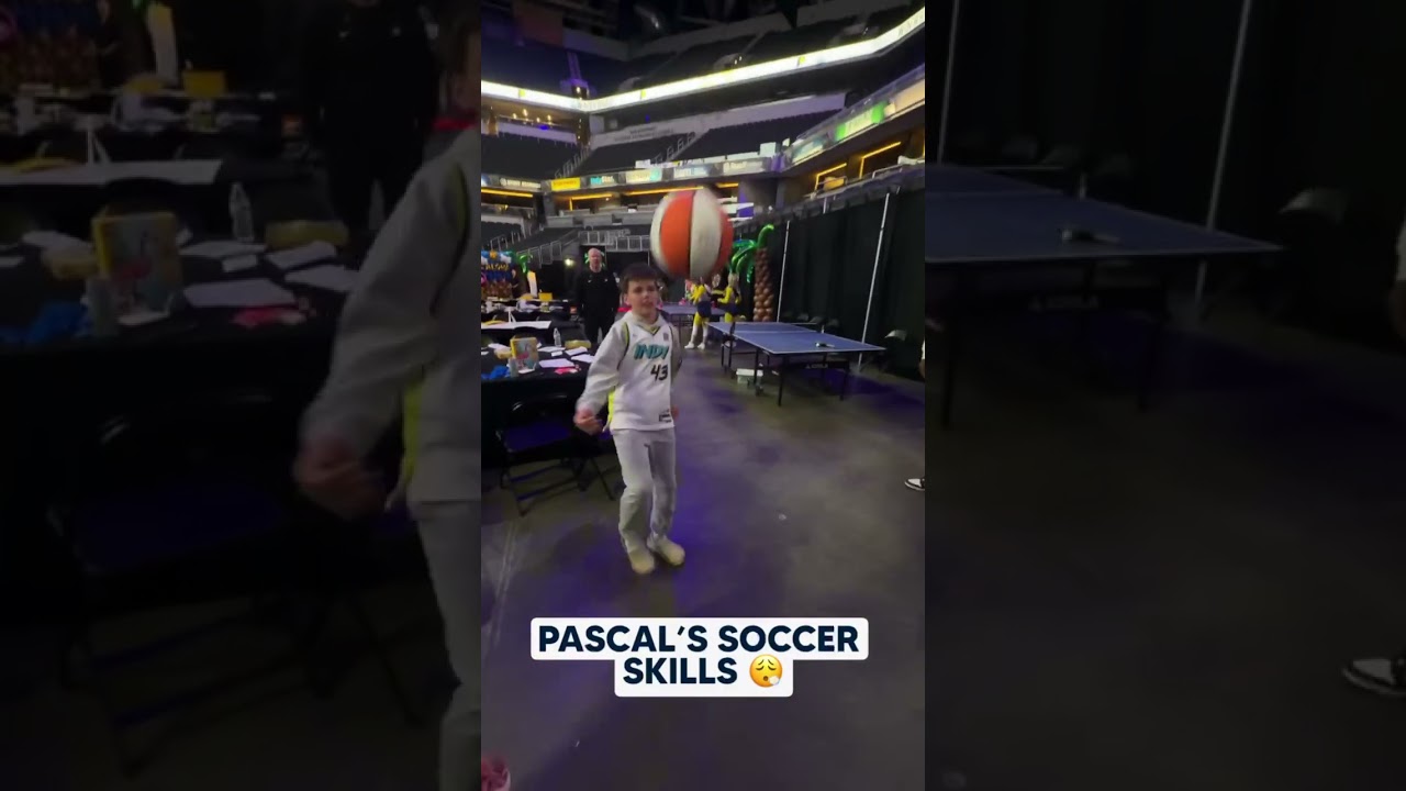 Pascal Siakam & Young Fan Show Off Soccer Skills At Pacers Corporate Partnerships Family Fun Event