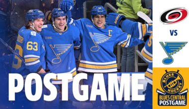 St Louis Blues SHUT DOWN Carolina Hurricanes, 3-0 | Blues Central Postgame