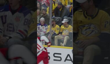 We mic'd up Dustin Lynch for a Preds game 😂 #predsnhl #countrymusic