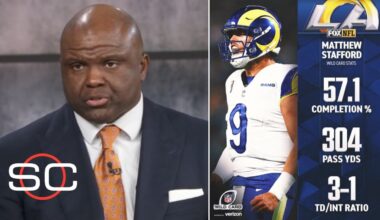 "MATTHEW STAFFORD SHOWING WHY HE’S THE MVP" - Booger McFarland reacts to Rams beat Panthers 34-31
