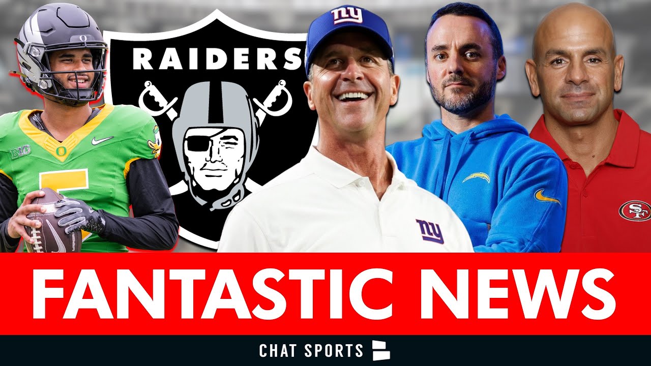 Raiders Get FANTASTIC News + NFL Coaching Rumors & Interview Updates