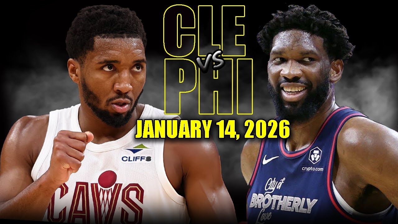 Philadelphia 76ers vs Cleveland Cavaliers Full Game Highlights -January 14, 2026 | NBA Season