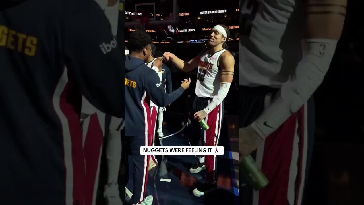 Denver Nuggets broke out some loves before tonight’s matchup 😂