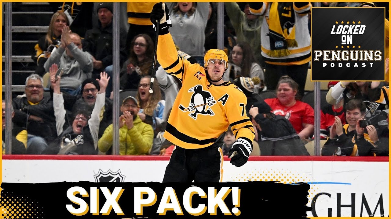 Penguins make it SIX IN A ROW with a win over the Devils!