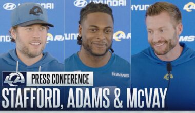 Matthew Stafford & Davante Adams On Playing In Cold Weather; Sean McVay On Caleb Williams' Growth