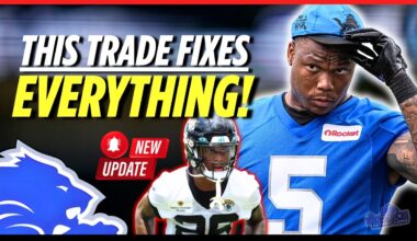 Detroit Lions MUST Make The TRADE That FIXES EVERYTHING!