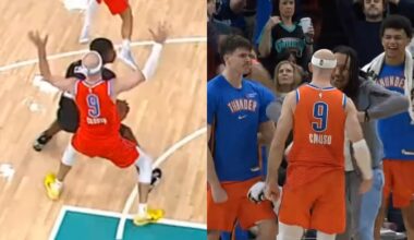 Alex Caruso clamps Cedric Coward to complete 21pt comeback without SGA and Chet 😳