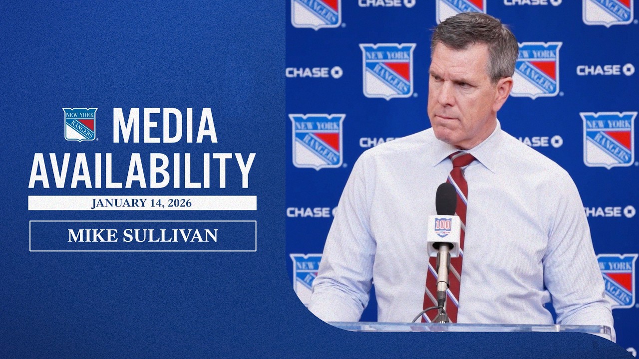 NYR vs OTT: Mike Sullivan Postgame Media Availability | Jan. 14, 2026