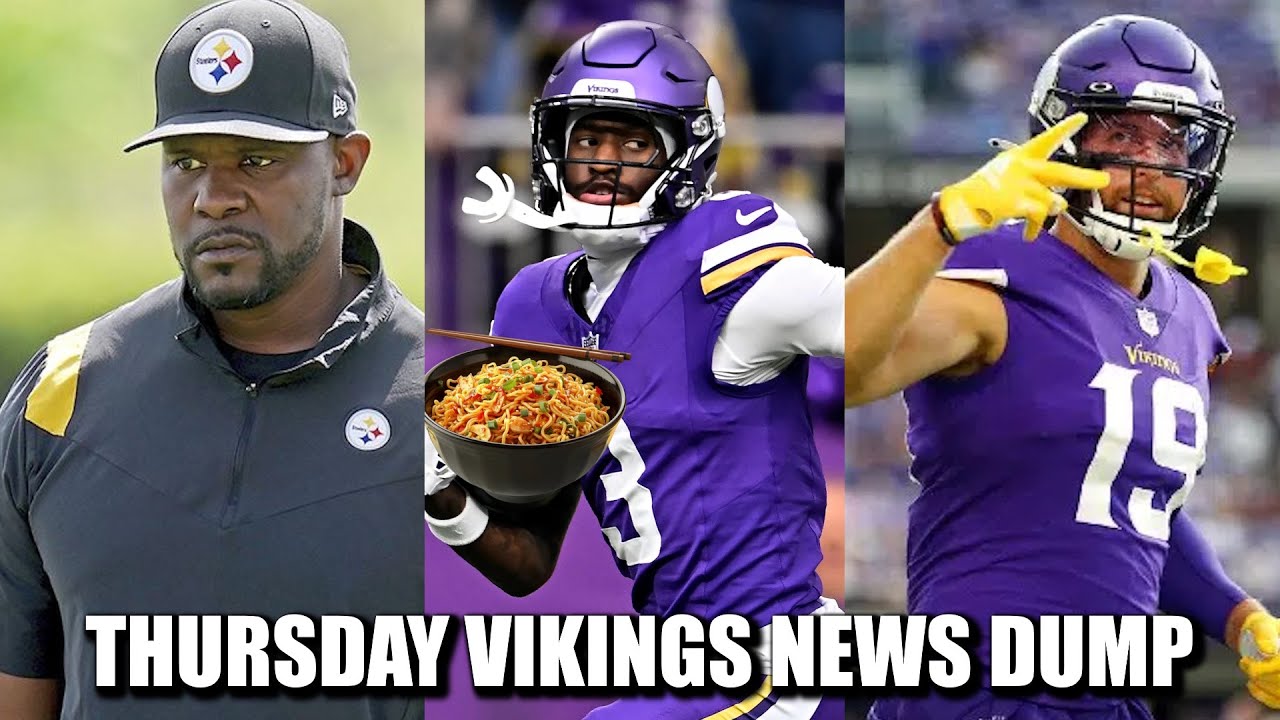 Minnesota Vikings News Dump (1.15.2026) | Flores Steelers Interview, Noodles Addison, Thielen Retire