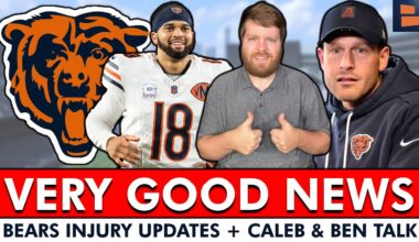 Chicago Bears Get VERY GOOD Injury News + Ben Johnson & Caleb Williams Press Conference Reaction