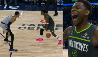 Anthony Edwards goes by Wemby for game winner vs Spurs then Wemby and Fox miss