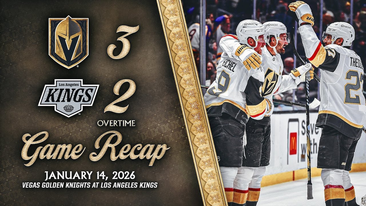 HIGHLIGHTS | Vegas Golden Knights 3, Los Angeles Kings 2, OT | Jan. 14, 2026