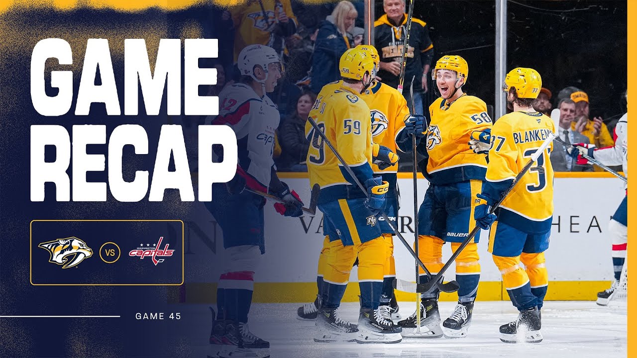 PREDS WIN: Game Highlights vs Washington Capitals: Jan. 11