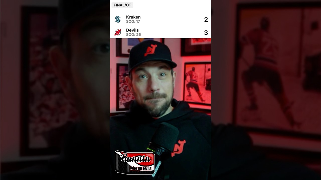 New Jersey Devils Beat Seattle Kraken 3-2 In OT! #njdevils #shortsvideo #short #shorts #shortvideo