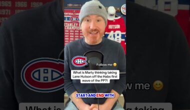 Leave Lane Hutson on the FIRST WAVE of the Habs PP1