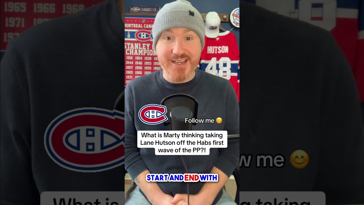 Leave Lane Hutson on the FIRST WAVE of the Habs PP1