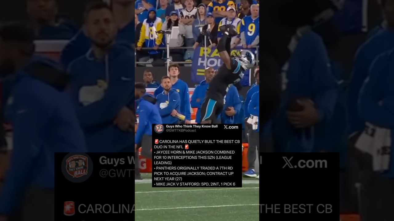 🚨BEST CB DUO IN NFL: CAROLINA PANTHERS #panthers #nfl #nflshorts #carolinapanthers #nflfootball