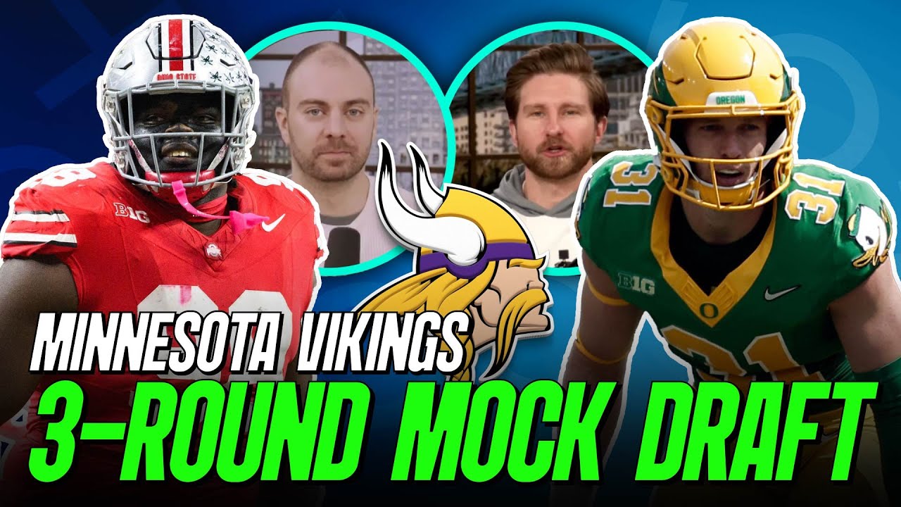 Minnesota Vikings 3 Round Mock Draft | PFF