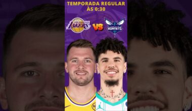 Apresentação Los Angeles Lakers Vs Charlotte Hornets - Temporada Regular