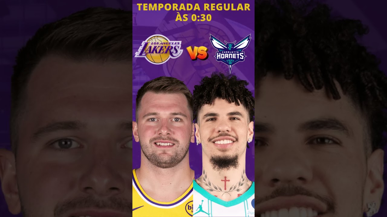 Apresentação Los Angeles Lakers Vs Charlotte Hornets - Temporada Regular