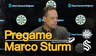 Marco Sturm talks before BOS vs. SEA