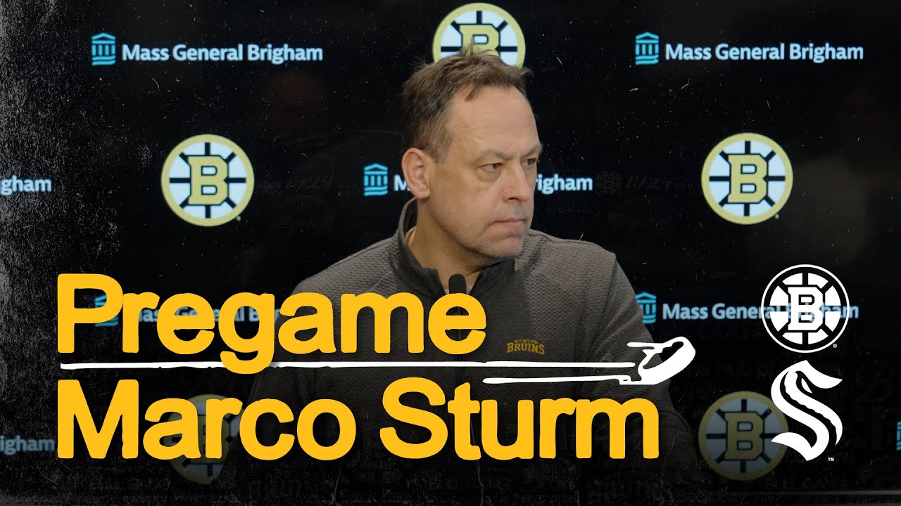 Marco Sturm talks before BOS vs. SEA
