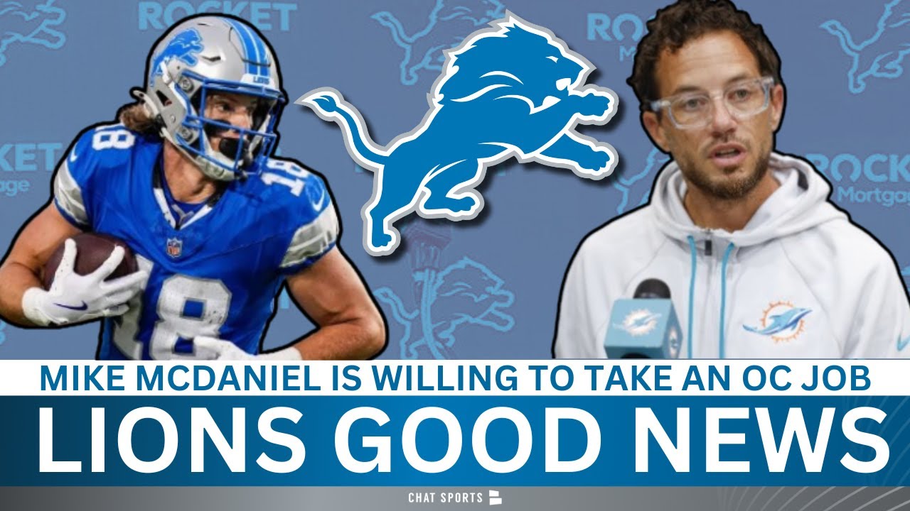 Lions Got Good News On Mike McDaniel + OC Search