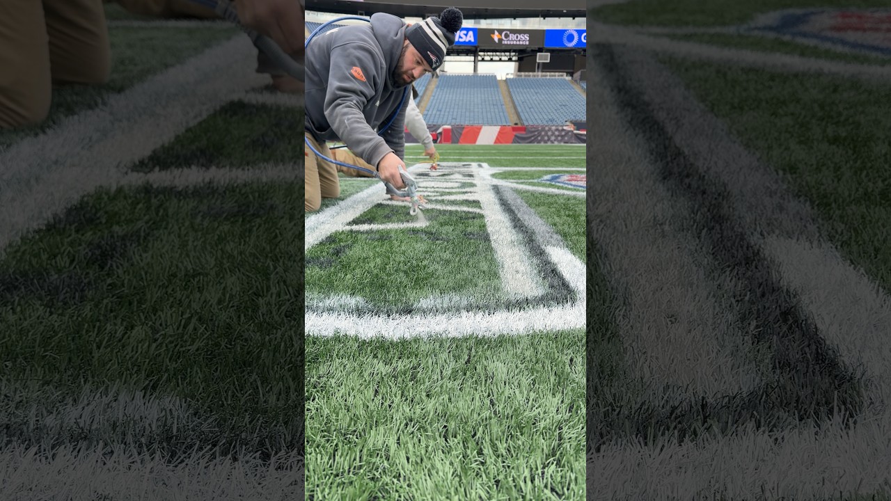 Out with the old, in with the new 🖌️😮‍💨 #patriots #nfl #playoffs #shorts