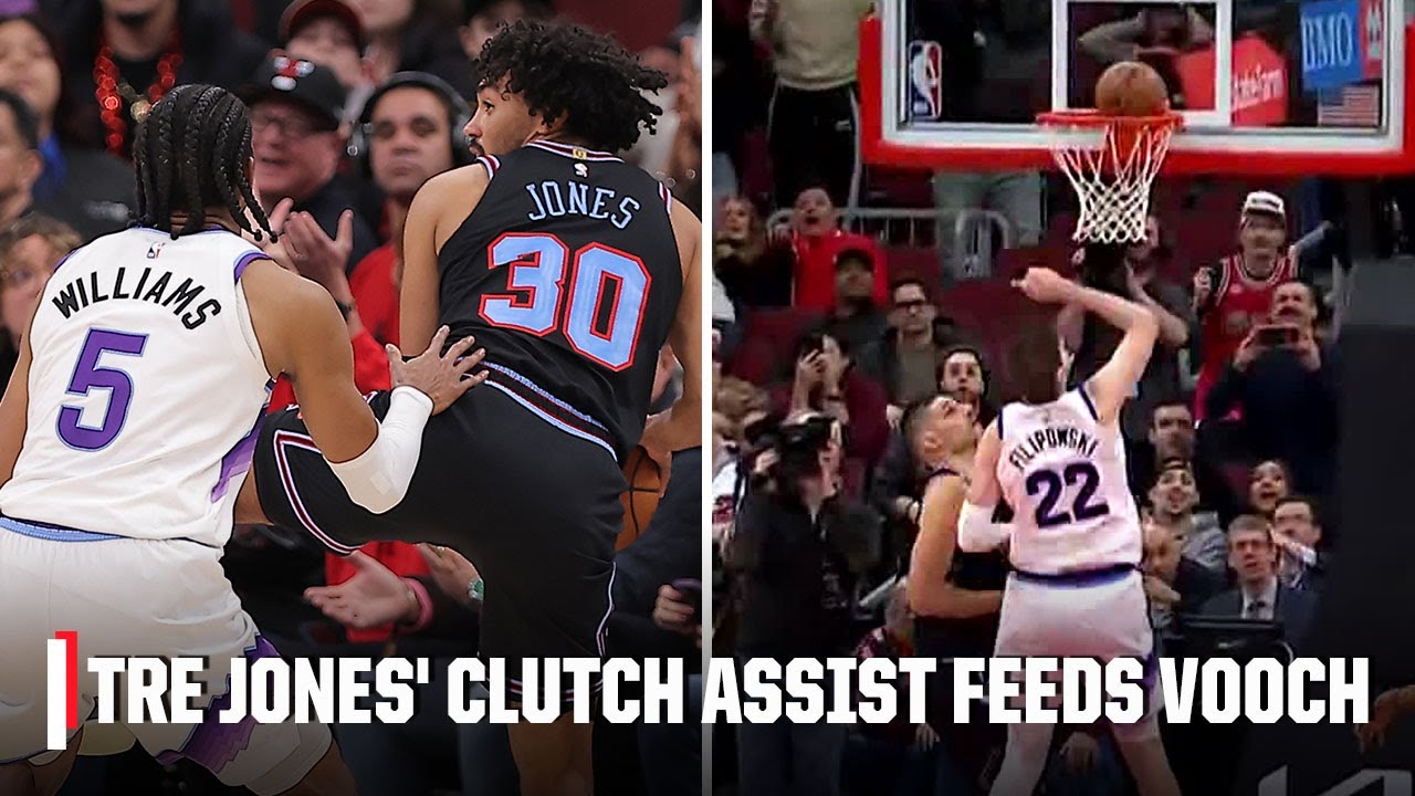 VOOCH DOES IT AGAIN 🔥 Bulls win on GO-AHEAD GAME WINNER in Chicago | NBA on ESPN