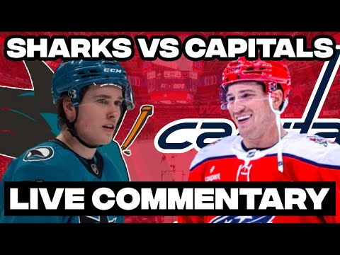 Washington Capitals Vs San Jose Sharks LIVE COMMENTARY! | 2025-26 NHL Season