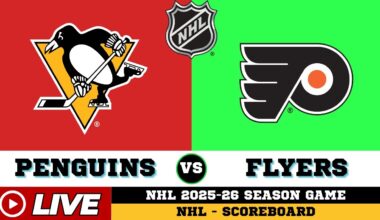 🔴LIVE : Philadelphia Flyers Vs Pittsburgh Penguins | NHL 2026 | NHL Live SCOREBOARD