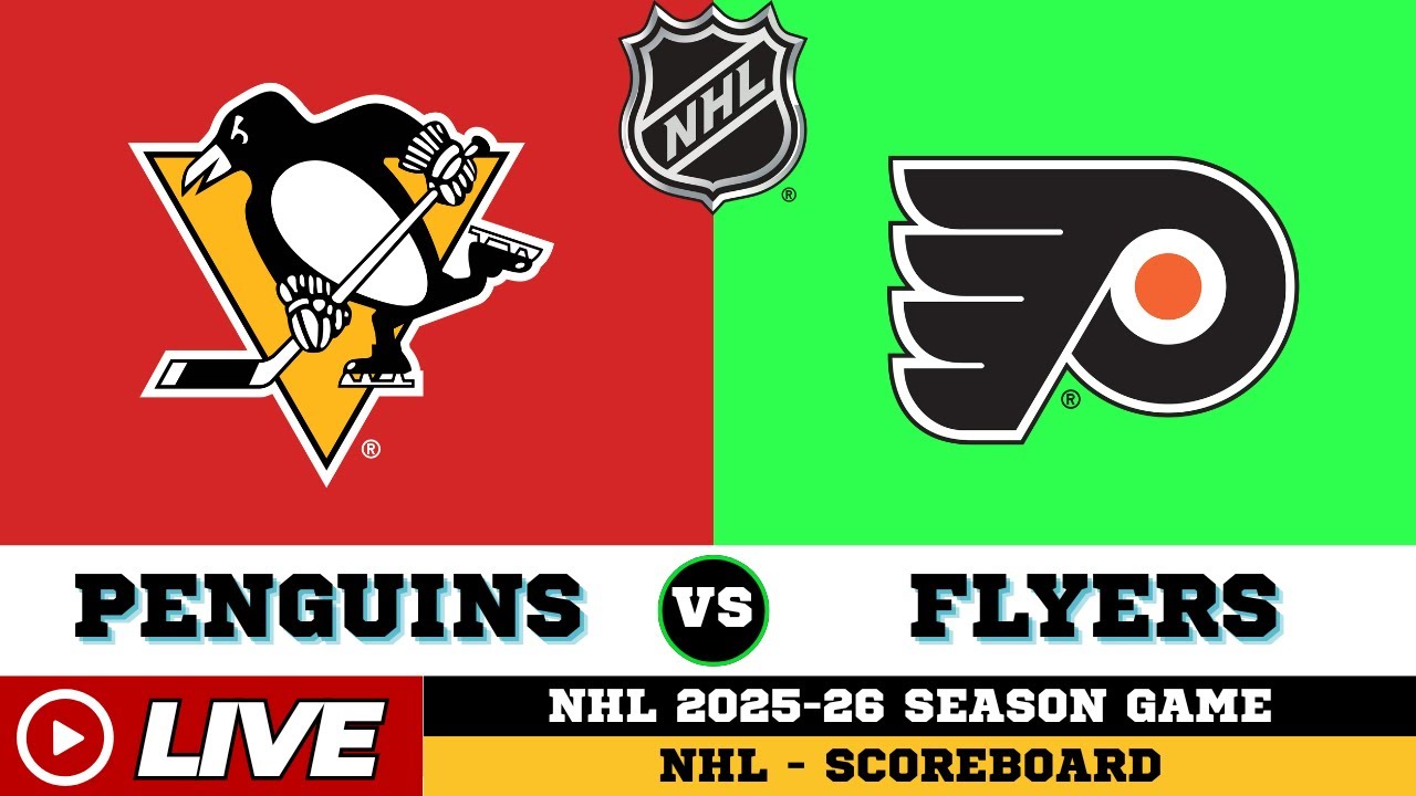 🔴LIVE : Philadelphia Flyers Vs Pittsburgh Penguins | NHL 2026 | NHL Live SCOREBOARD