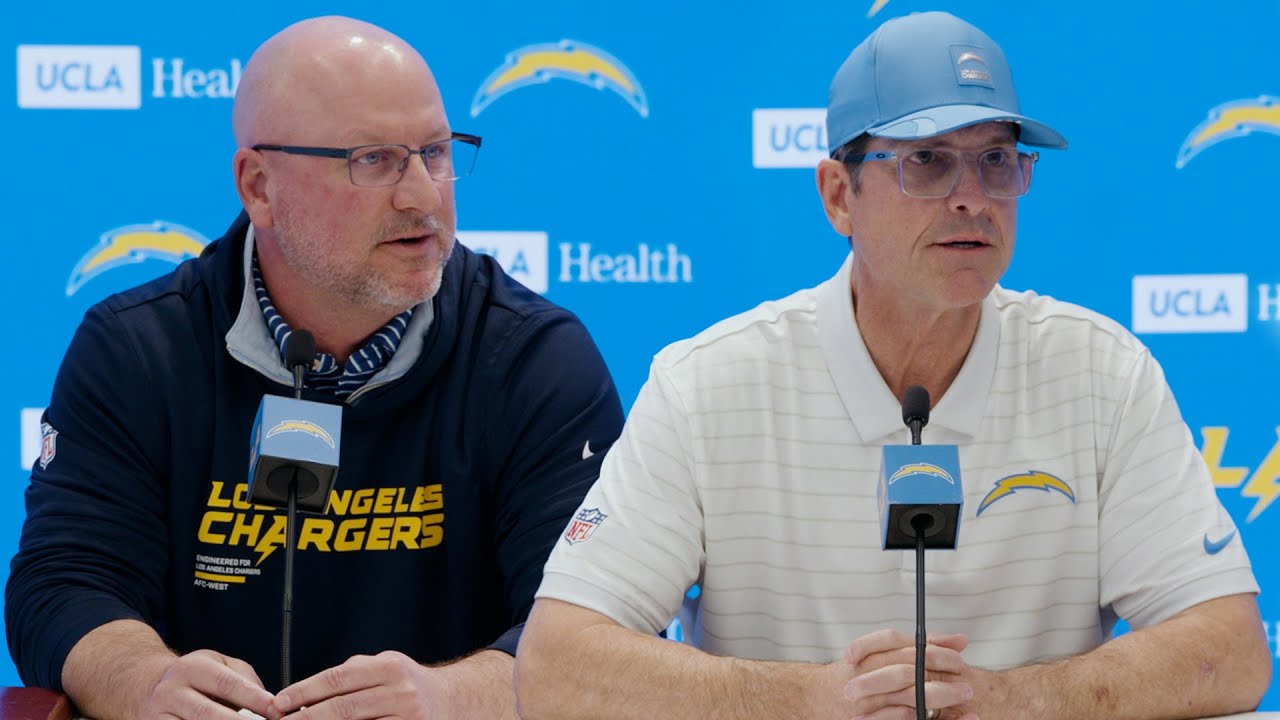 Jim Harbaugh & Joe Hortiz Recap 2025 Season | LA Chargers