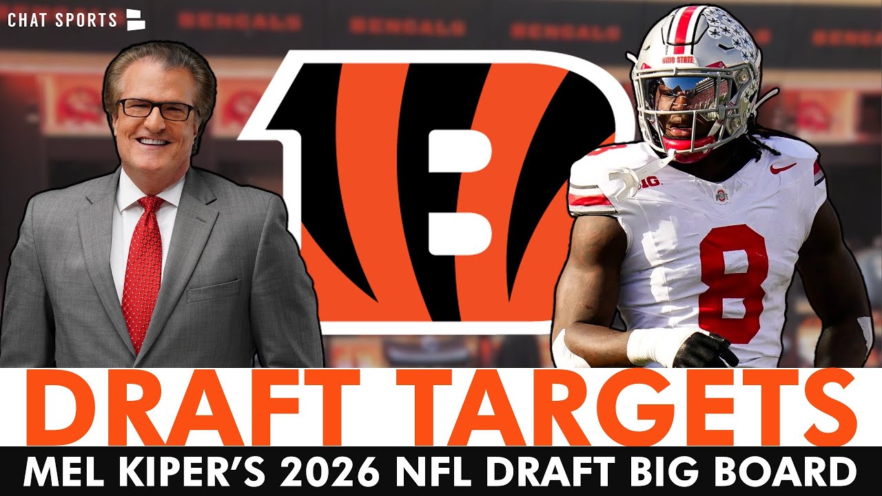 Cincinnati Bengals Draft Targets From ESPN’s Mel Kiper’s NEW 2026 NFL Draft Big Board