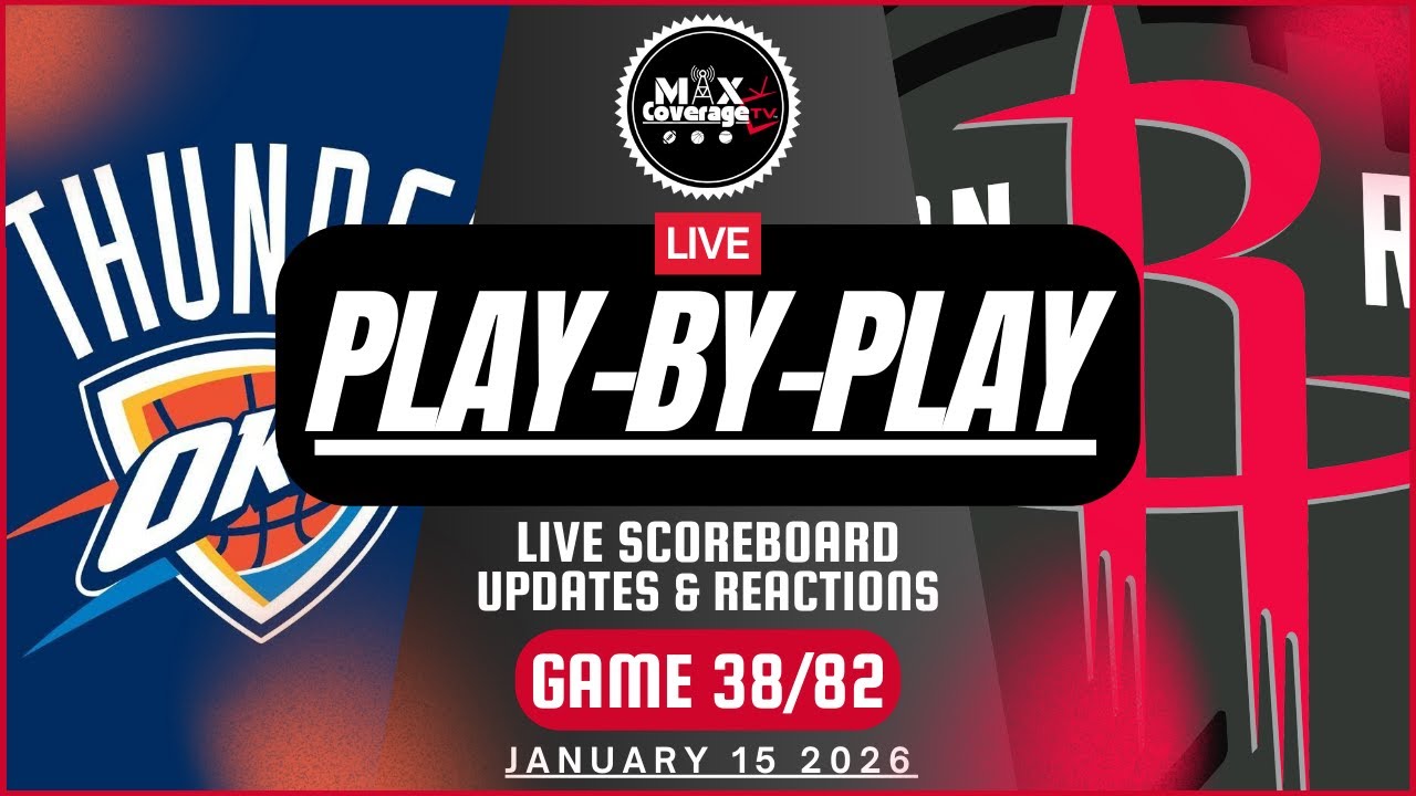 🔴LIVE - Oklahoma City Thunder vs Houston Rockets - Play-By-Play & Reactions (1/15/26)