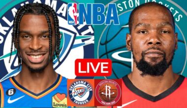 LIVE: OKLAHOMA CITY THUNDER vs HOUSTON ROCKETS | NBA | PLAY BY PLAY | SCOREBOARD