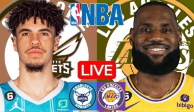 LIVE: CHARLOTTE HORNETS vs LOS ANGELES LAKERS | NBA | PLAY BY PLAY | SCOREBOARD