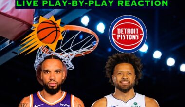 Phoenix Suns vs Detroit Pistons NBA Play-By-Play Reaction 1/15/26 LIVE