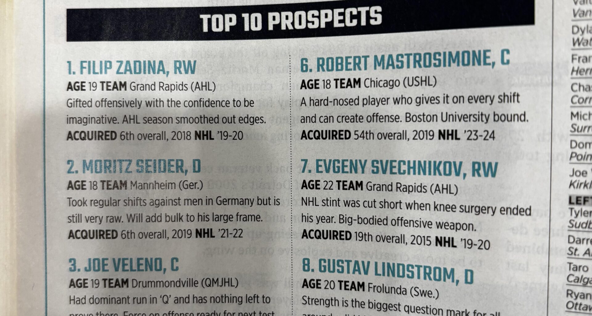 The Hockey News 2019-2020 “expert” guide