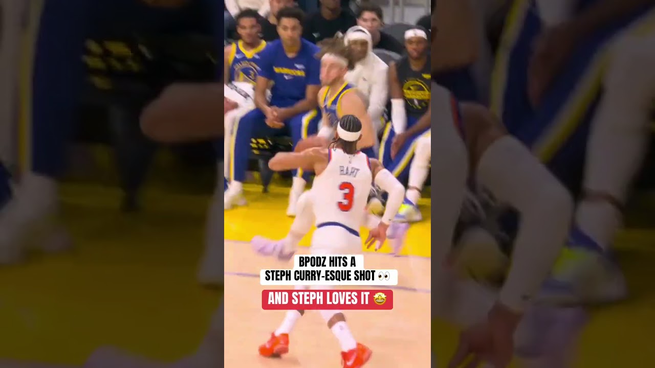 Steph-approved of this deep corner 3 to beat the shot clock 🚨